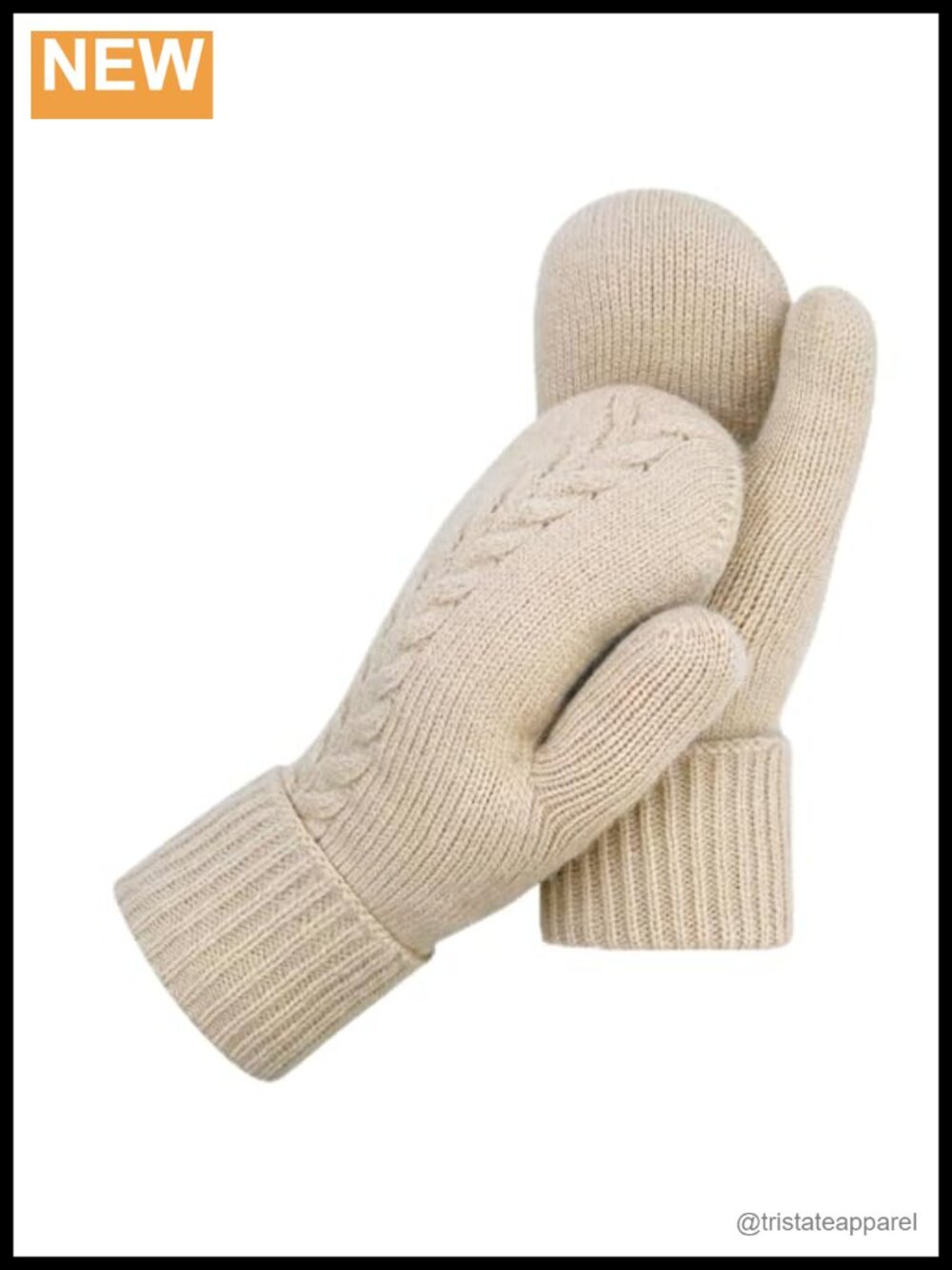 Warm Thermal Fleece Wool Blend Mittens for Women Winter Snow Gloves